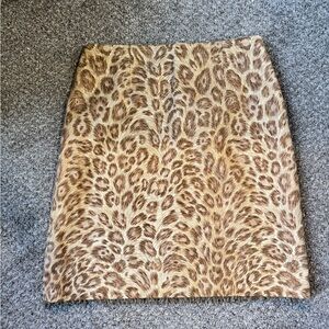 Chic Animal Print A-Line Skirt